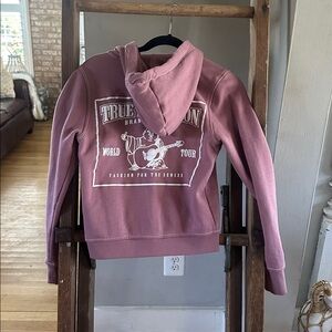 TRUE RELIGION GIRLS YOUTH HOODIE hooded sweatshirt XS